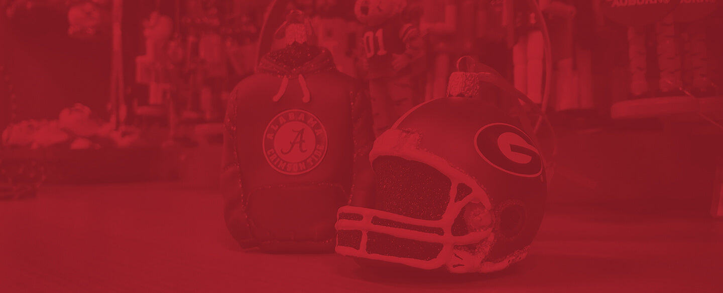 Personalized UGA football helmet ornament.