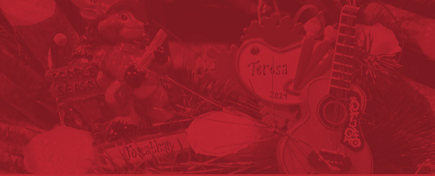 Personalized entertainment Christmas ornament featuring music.