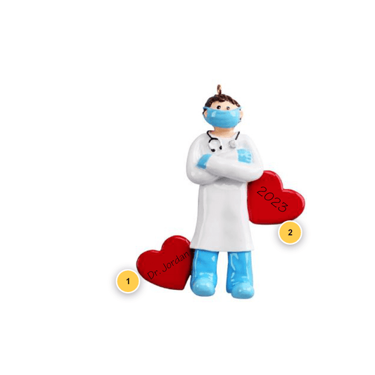 PPE Doctor Personalized Ornament