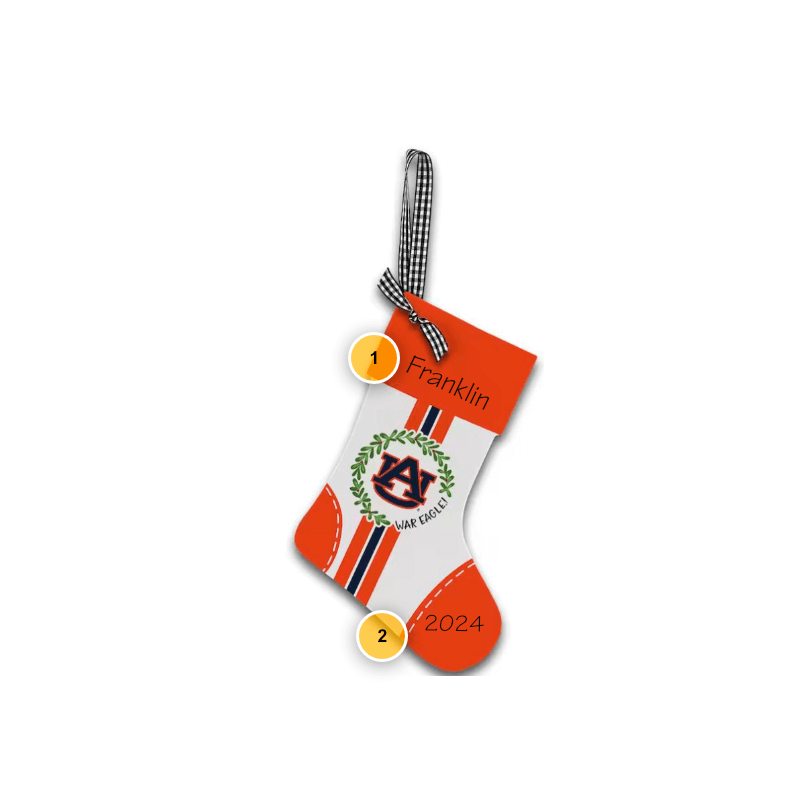 Auburn Tigers Stocking Ornament