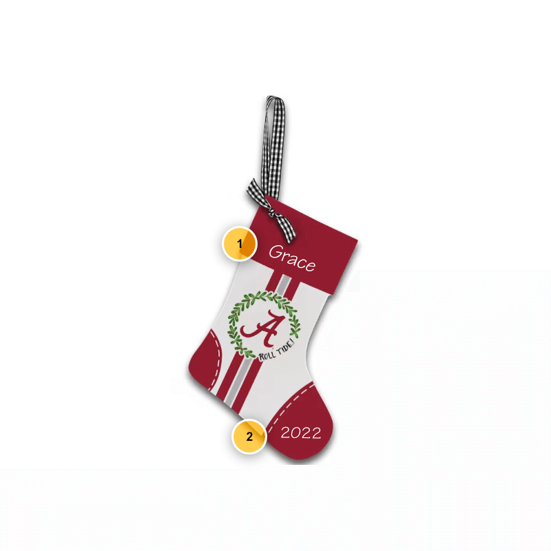 Alabama Crimson Tide Stocking Ornament