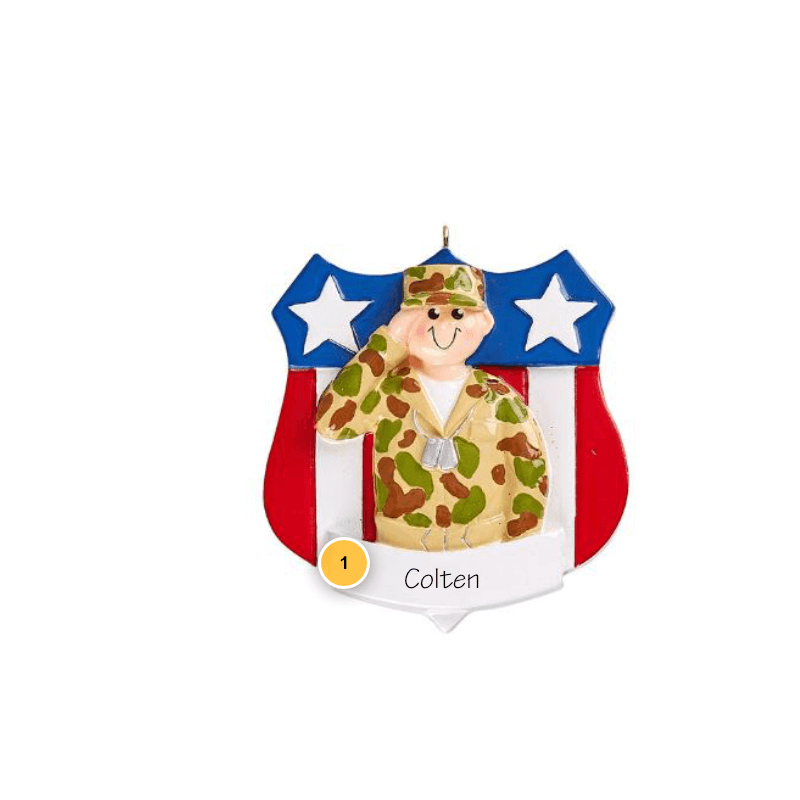 Army Personalized Ornament