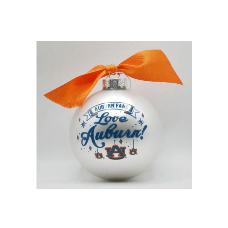 Auburn Mascot Glass Ball Ornament