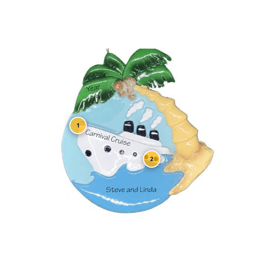 Cruise Boat Personalized Ornament