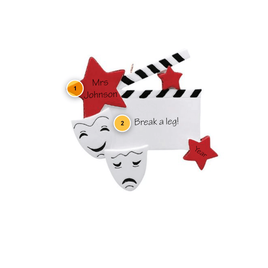 Theater Drama Personalized Ornament