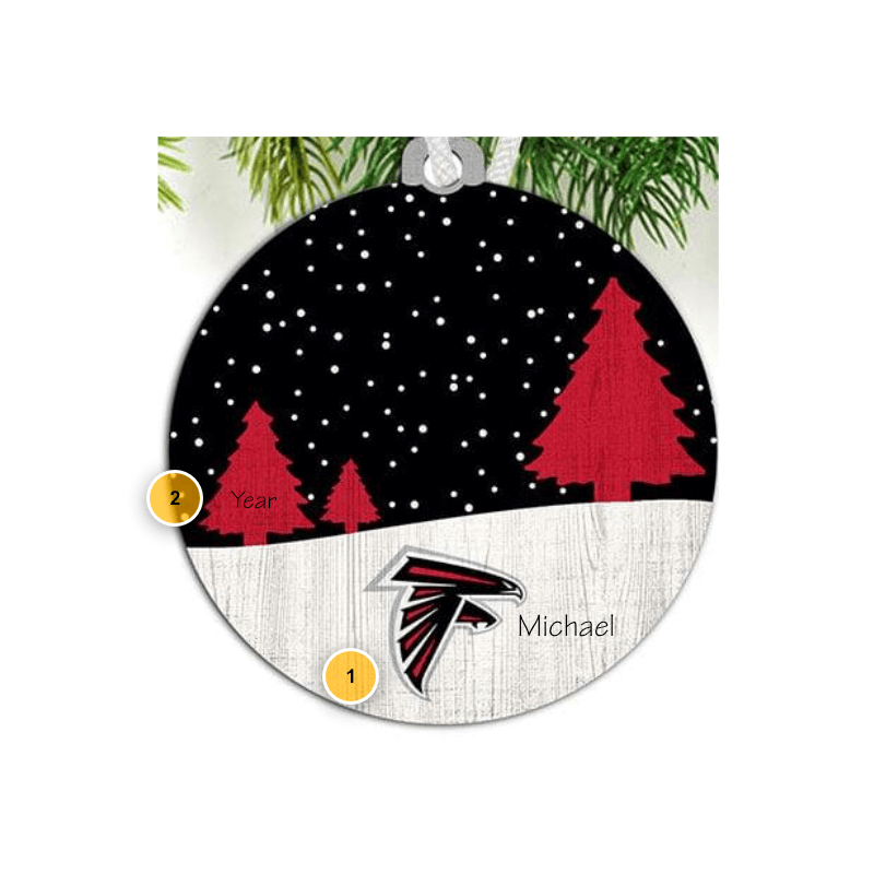 Atlanta Falcons Wooden Ornament