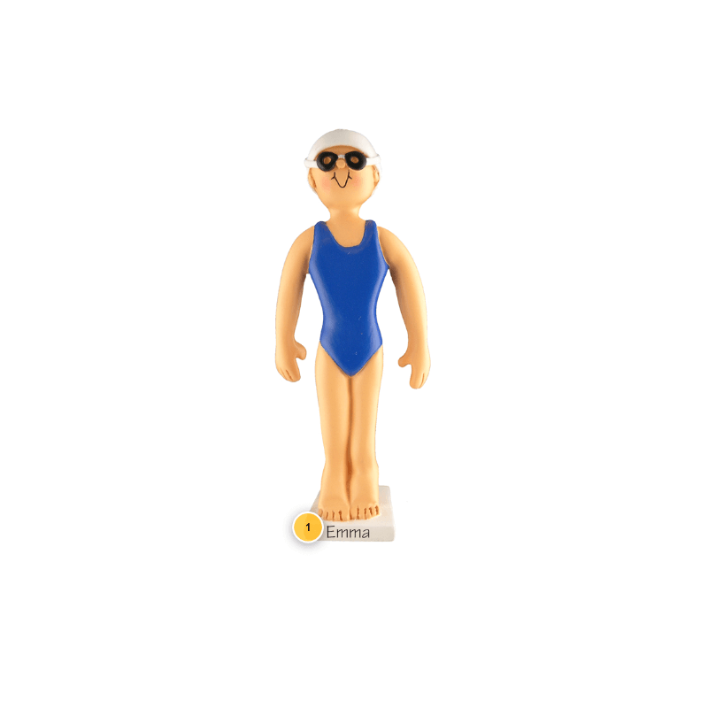 Female Swimmer Personalized Ornament
