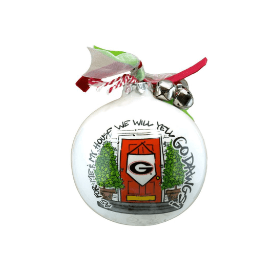 University of Georgia Ceramic Ball Ornament