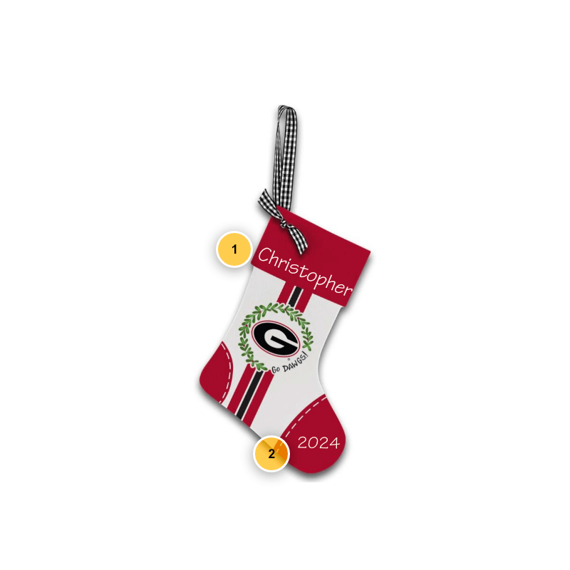 University of Georgia Stocking Ornament