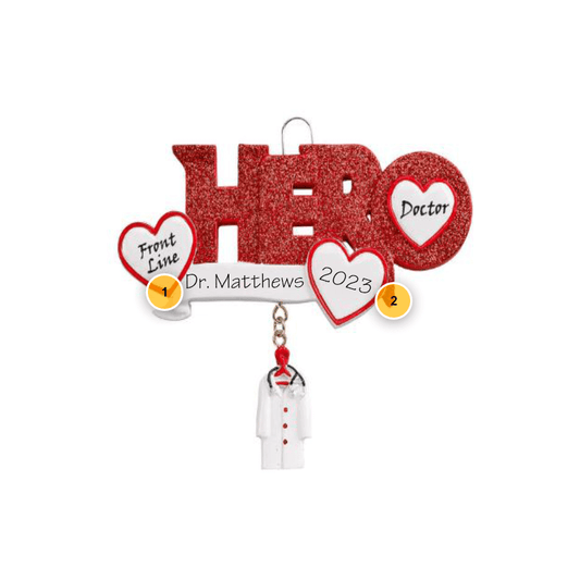 Hero Doctor Personalized Ornament