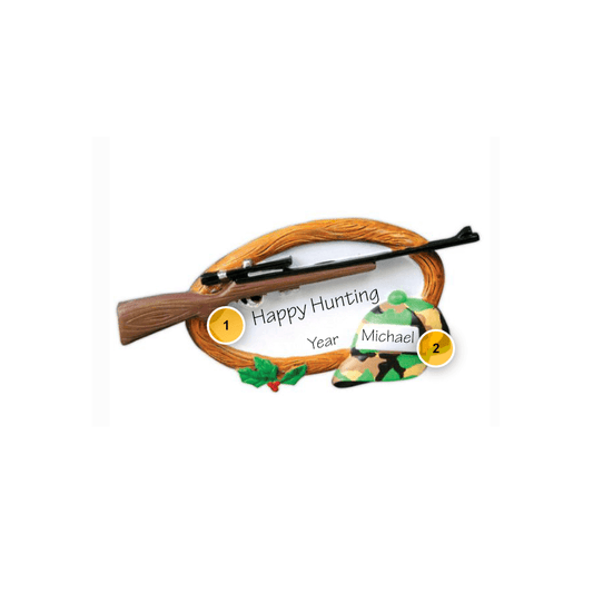 Hunting Rifle Personalized Ornament