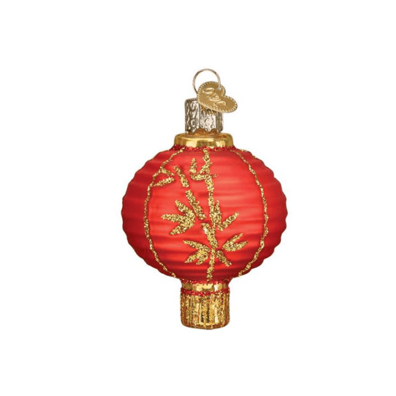 Chinese Lantern Glass Ornament