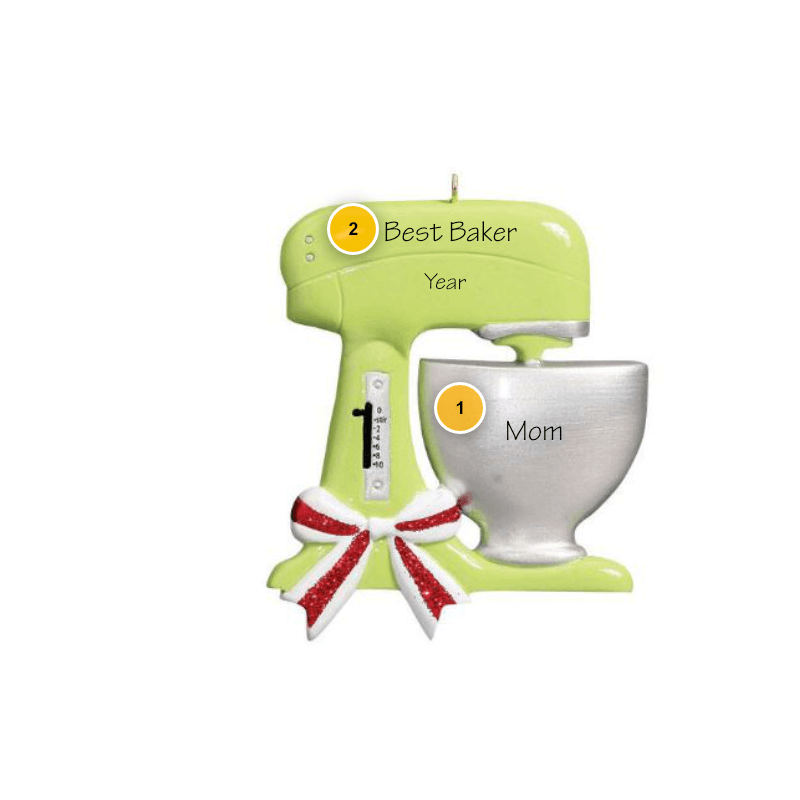 Standing Mixer Personalized Ornament