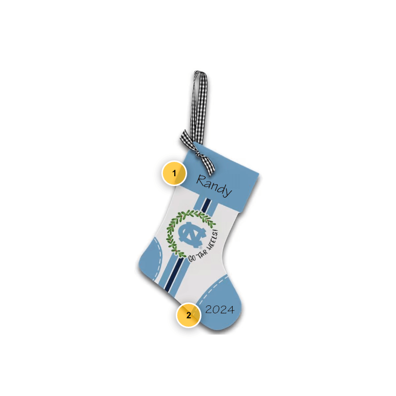 North Carolina Tar Heels Stocking Ornament