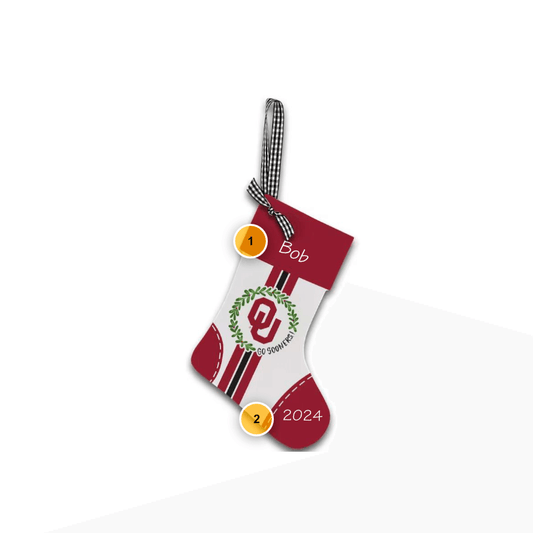 Oklahoma Sooners Stocking Ornament