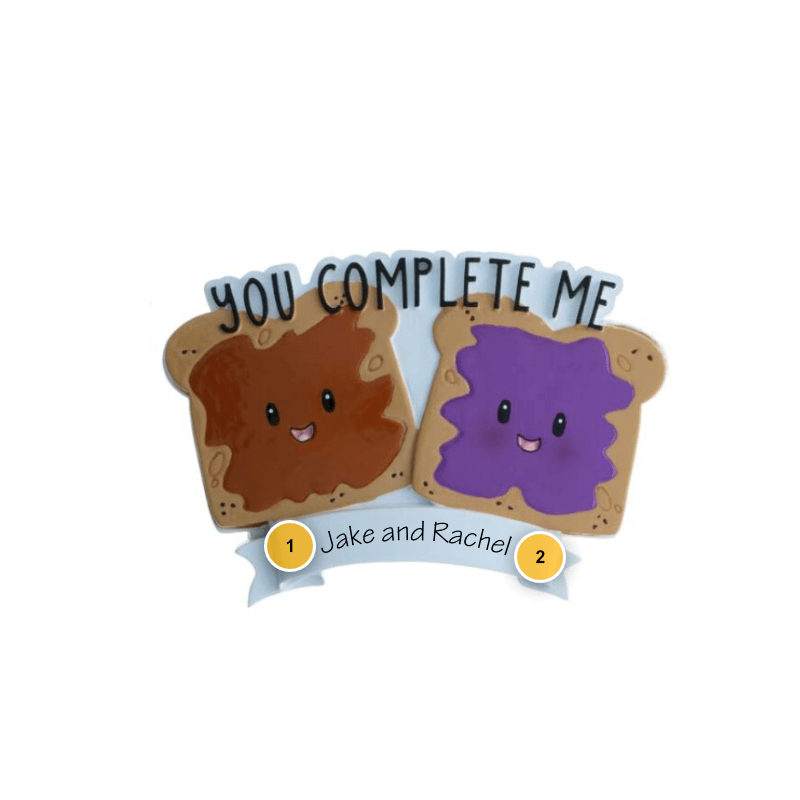 PB&J Personalized Ornament