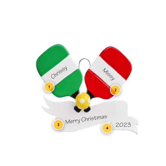 Pickleball Personalized Ornament