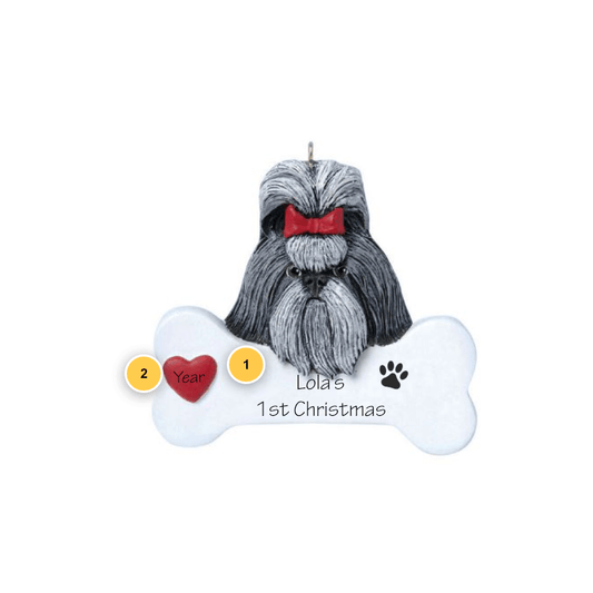 Shih Tzu Personalized Dog Ornament