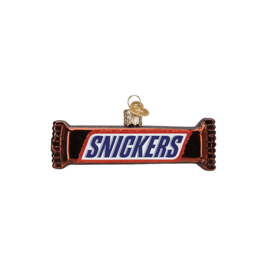 Snickers Glass Ornament