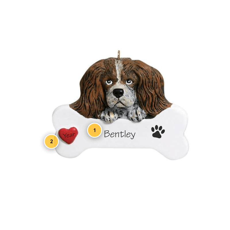 King Charles Spaniel Personalized Dog Ornament