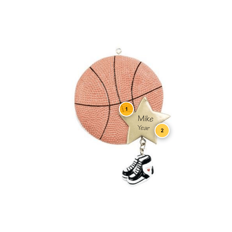 Basketball Star Personalized Ornament