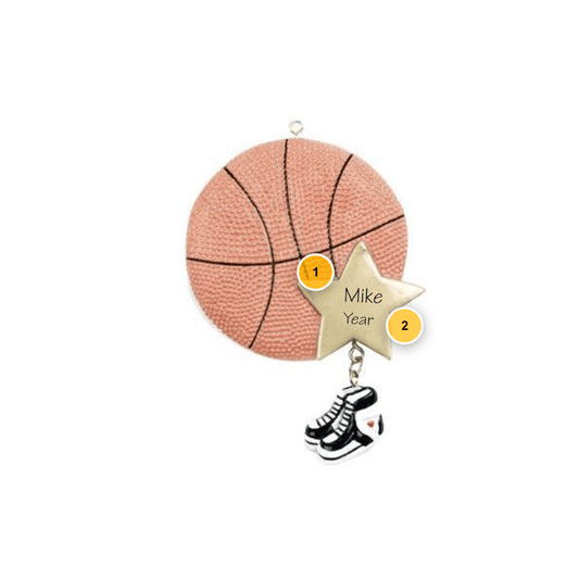 Basketball Star Personalized Ornament