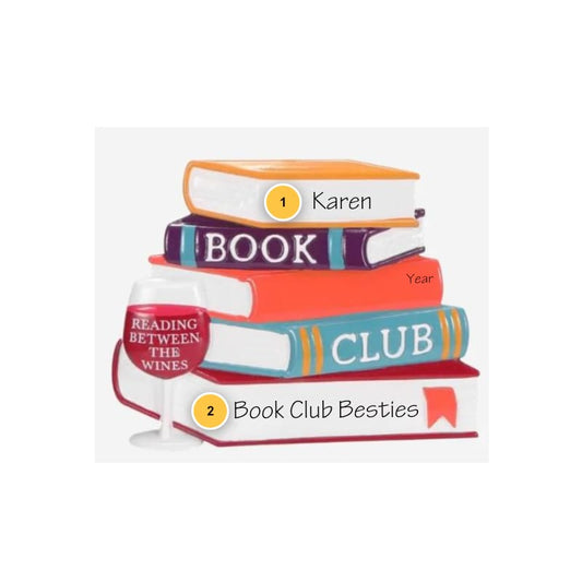 Book Club Personalized Ornament