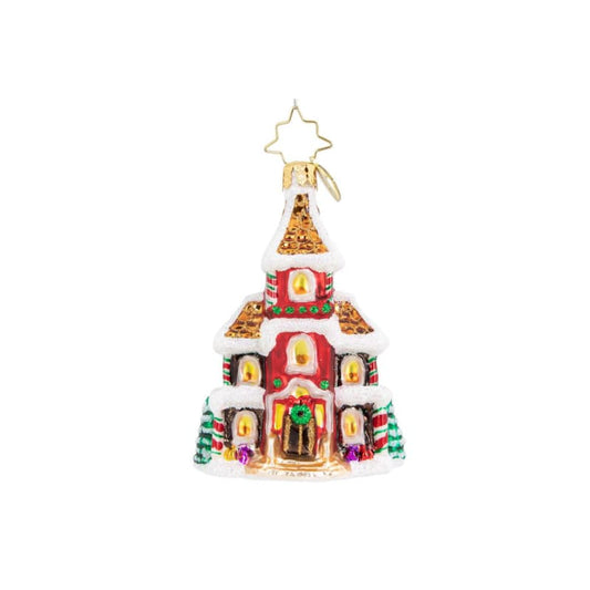 Christopher Radko-Grandeur in Ginger Gem Glass Ornament