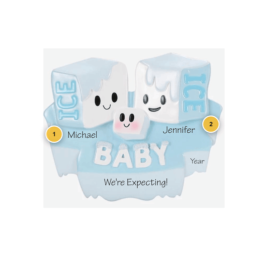 Ice Ice Baby Personalized Ornament
