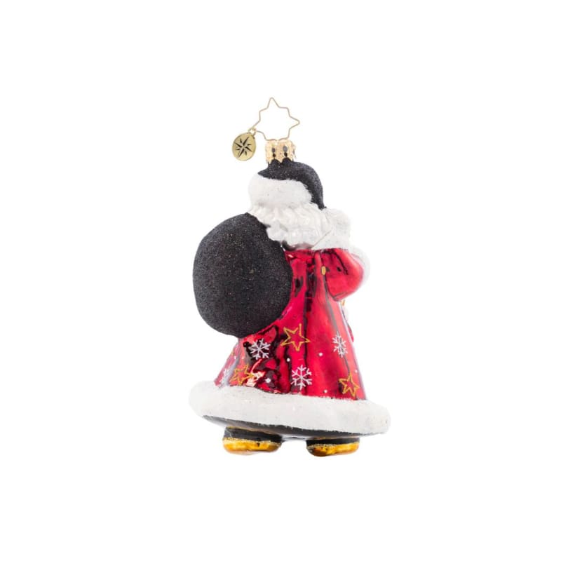 Christopher Radko-Jolly Jewel-Toned Santa Glass Ornament