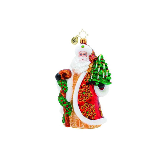 Christopher Radko-Magnificent Santa Glass Ornament