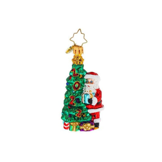 Christopher Radko-Peeking Around 2022 Gem Glass Ornament