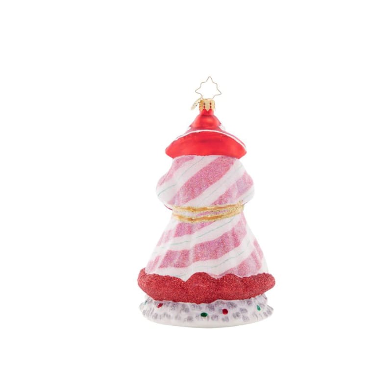 Christopher Radko-Peppermint Sparkle Nicholas Glass Ornament
