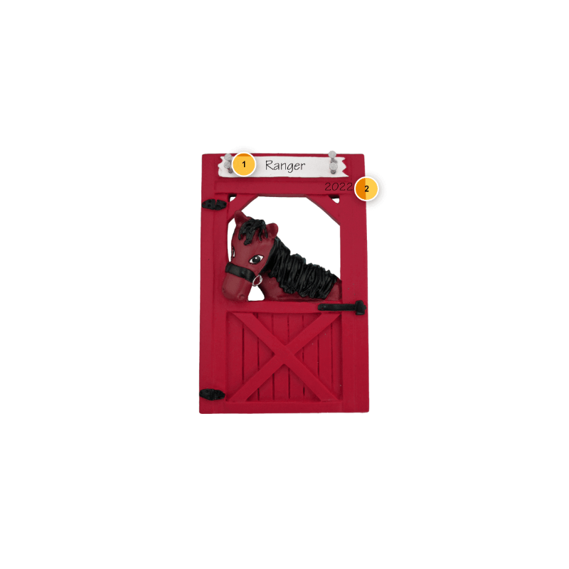 Brown Horse Personalized Ornament