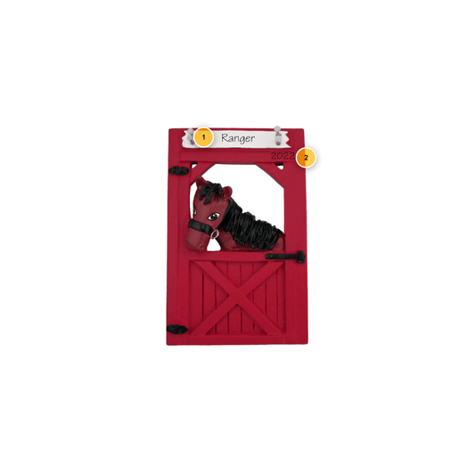 Brown Horse Personalized Ornament