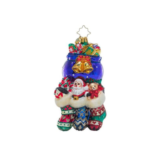 Christopher Radko-Santa Was Here Glass Ornament