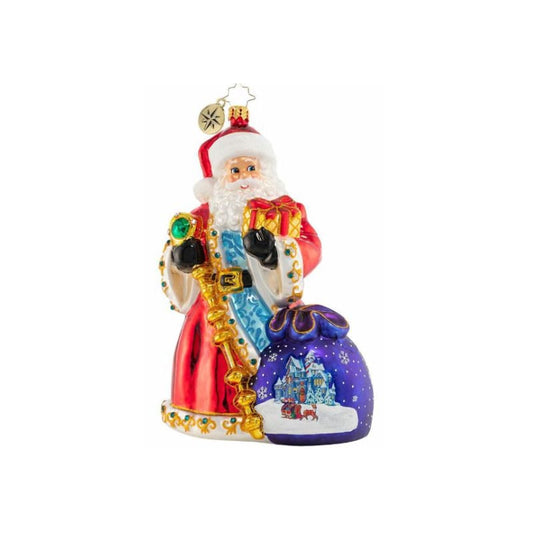 Christopher Radko-Twilight Delight Santa Glass Ornament