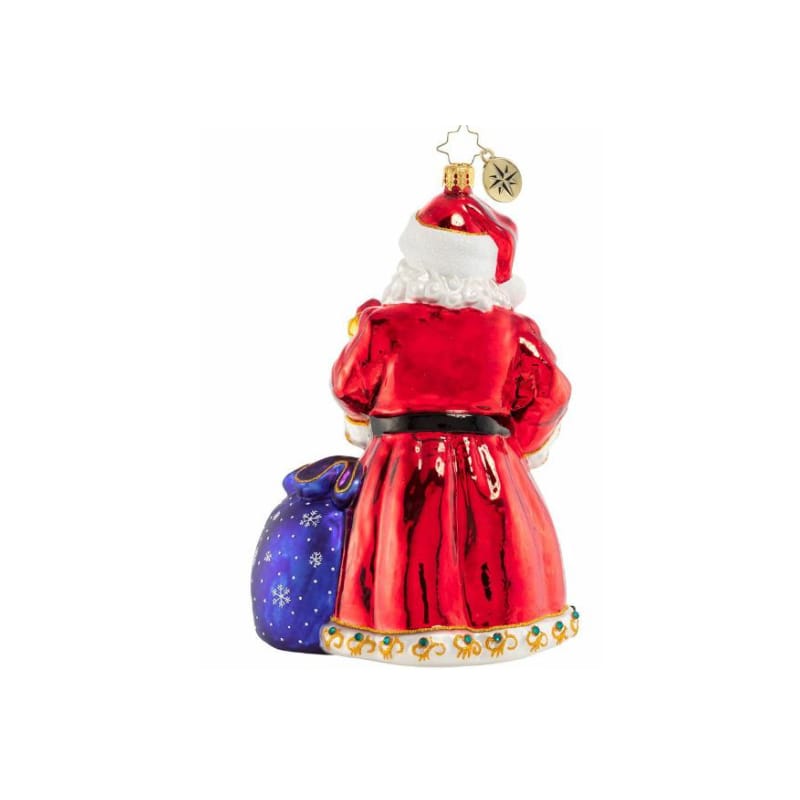 Christopher Radko-Twilight Delight Santa Glass Ornament