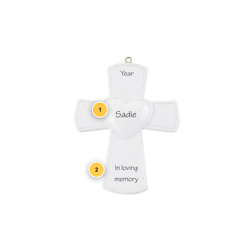 Cross Personalized Ornament