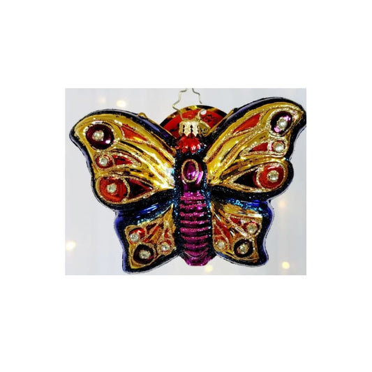 Christopher Radko-Wings of Gold Glass Ornament