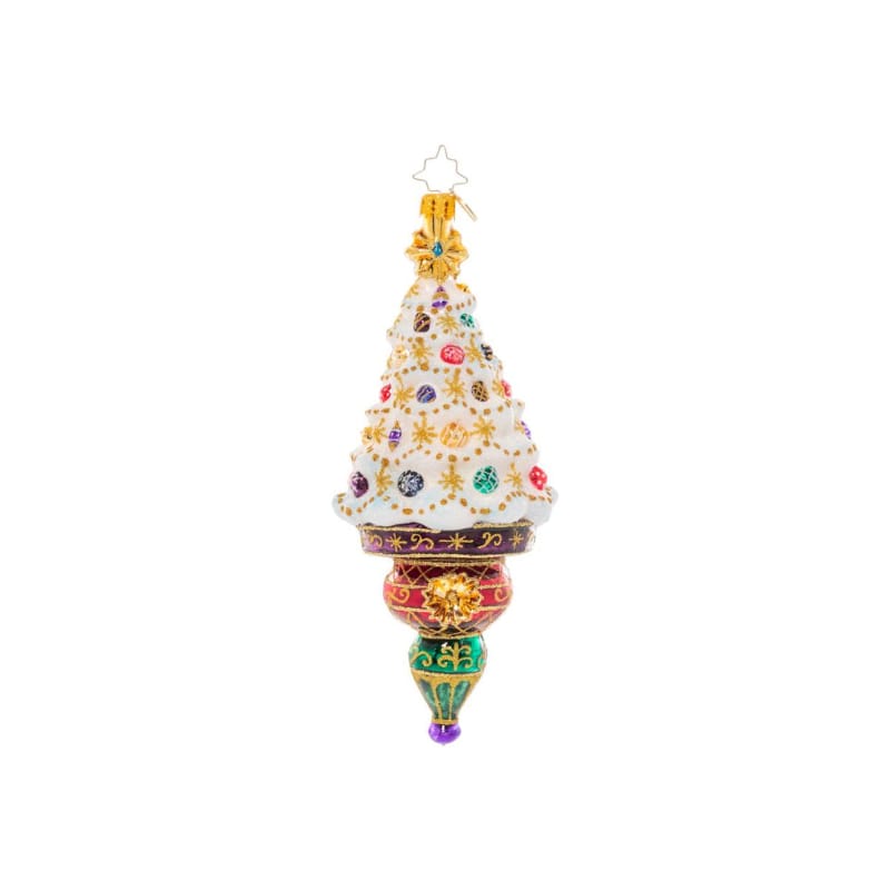 Christopher Radko-Treasures Tree Glass Ornament