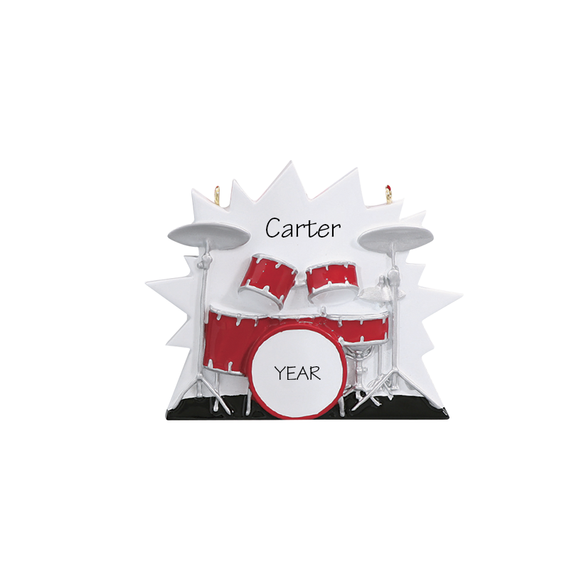 Drum Set Personalized Ornament