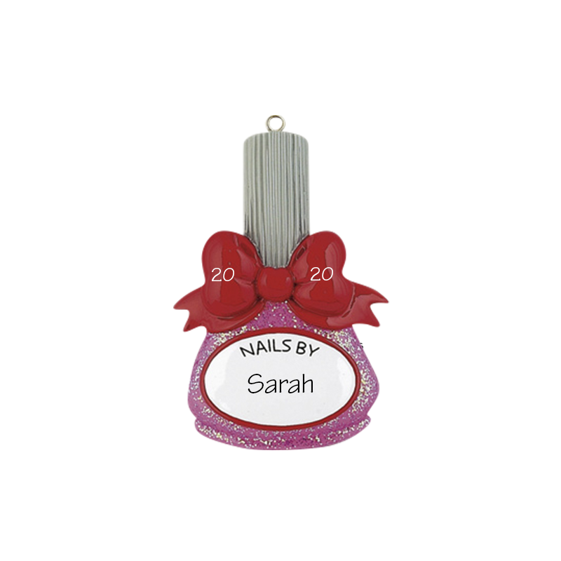 Nail Polish Personalized Ornament