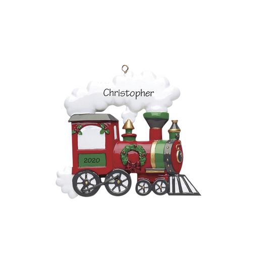 choo choo train personalized ornament
