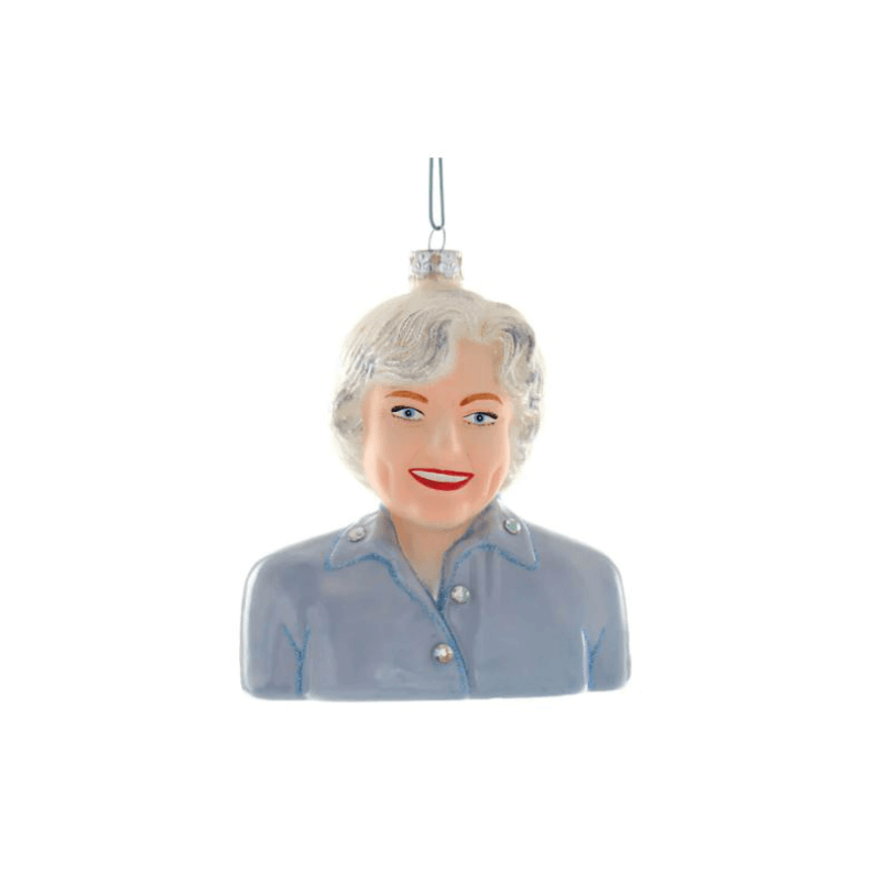 Betty White Glass Ornament