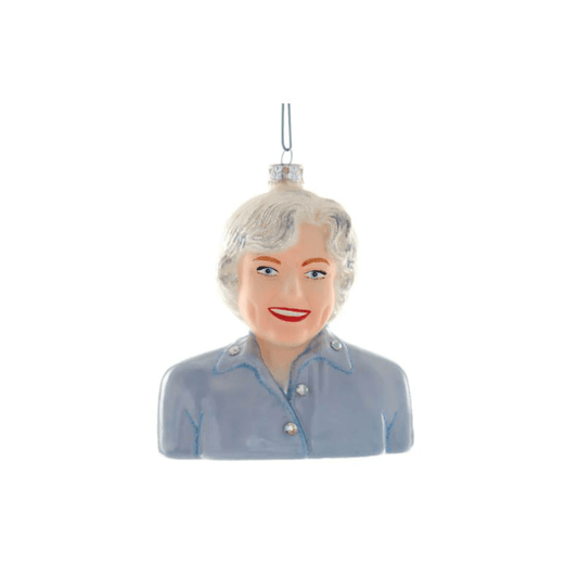 Betty White Glass Ornament