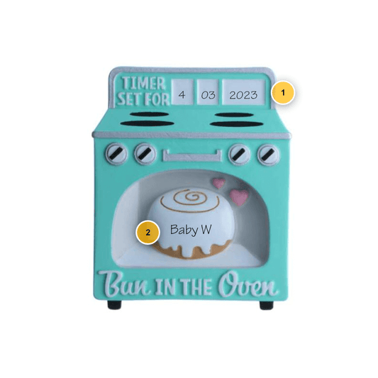 Bun in the Oven Personalized Ornament
