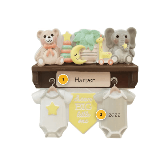 Baby Shelf Personalized Ornament Gender Neutral