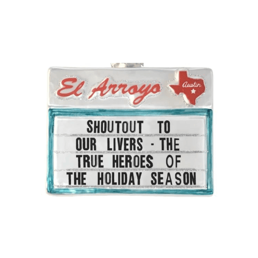 Holiday Heroes Mercury Glass Ornament