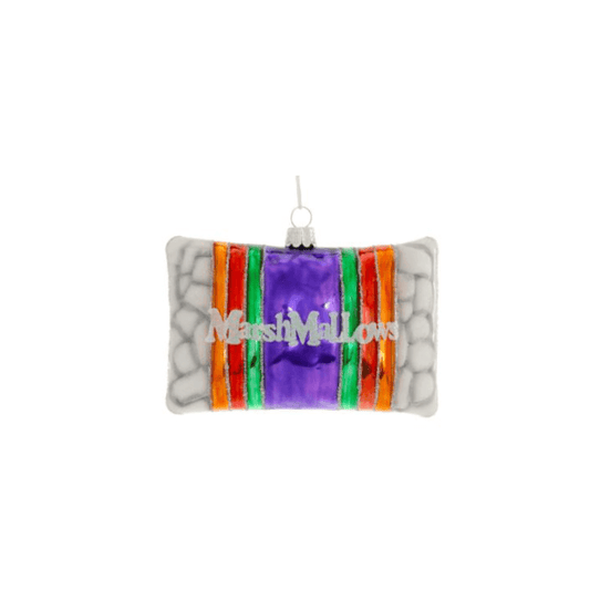 Marshmallow Glass Ornament